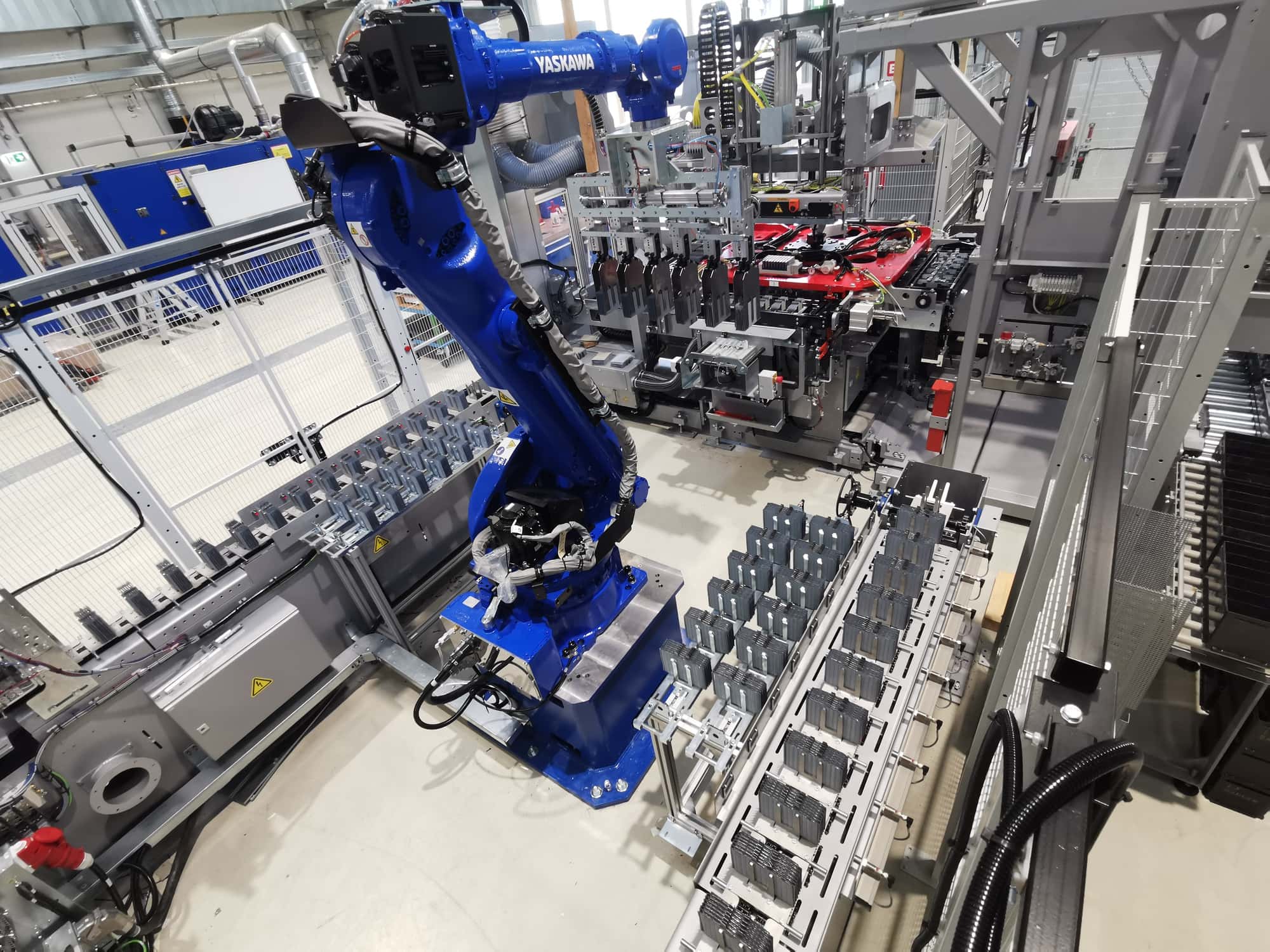 BM Rosendahl automatic element buffer robot loading system