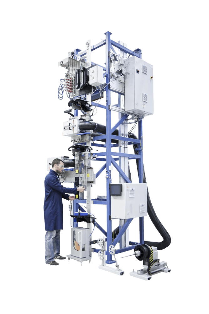 OFC 20 SF Specialty Fiber Draw Tower with operator