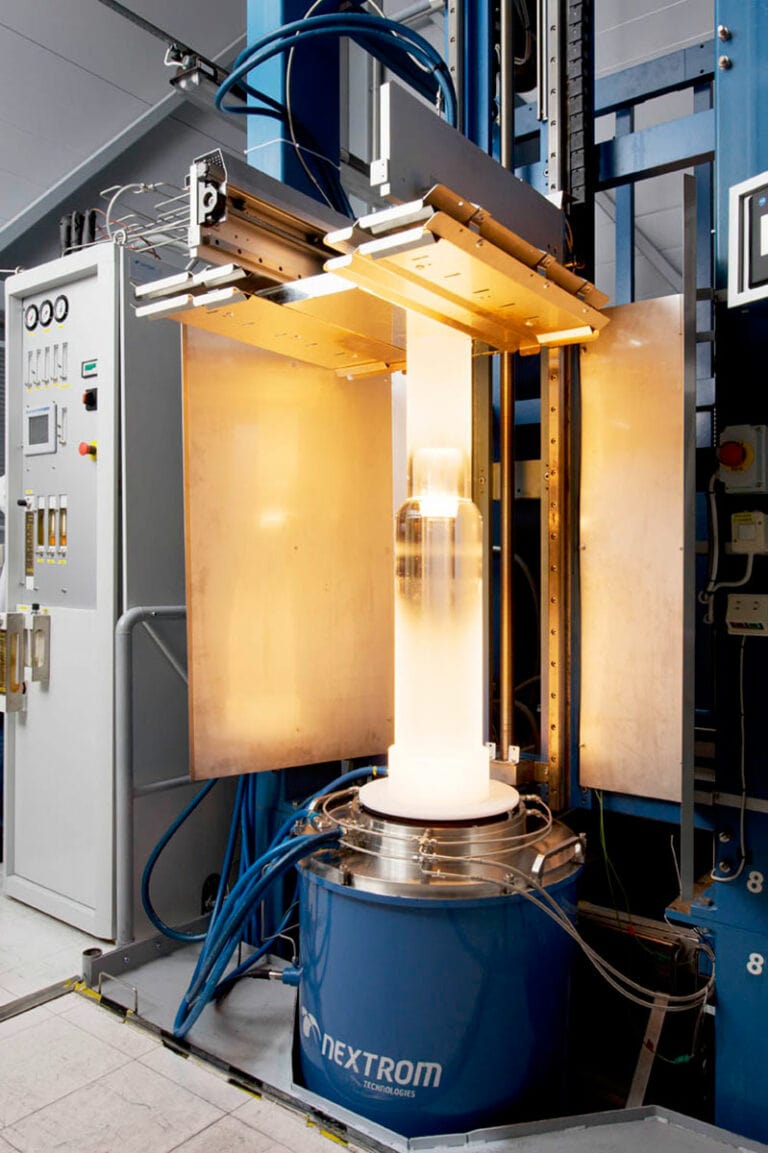 Largest fiber draw furnace Rosendahl Nextrom