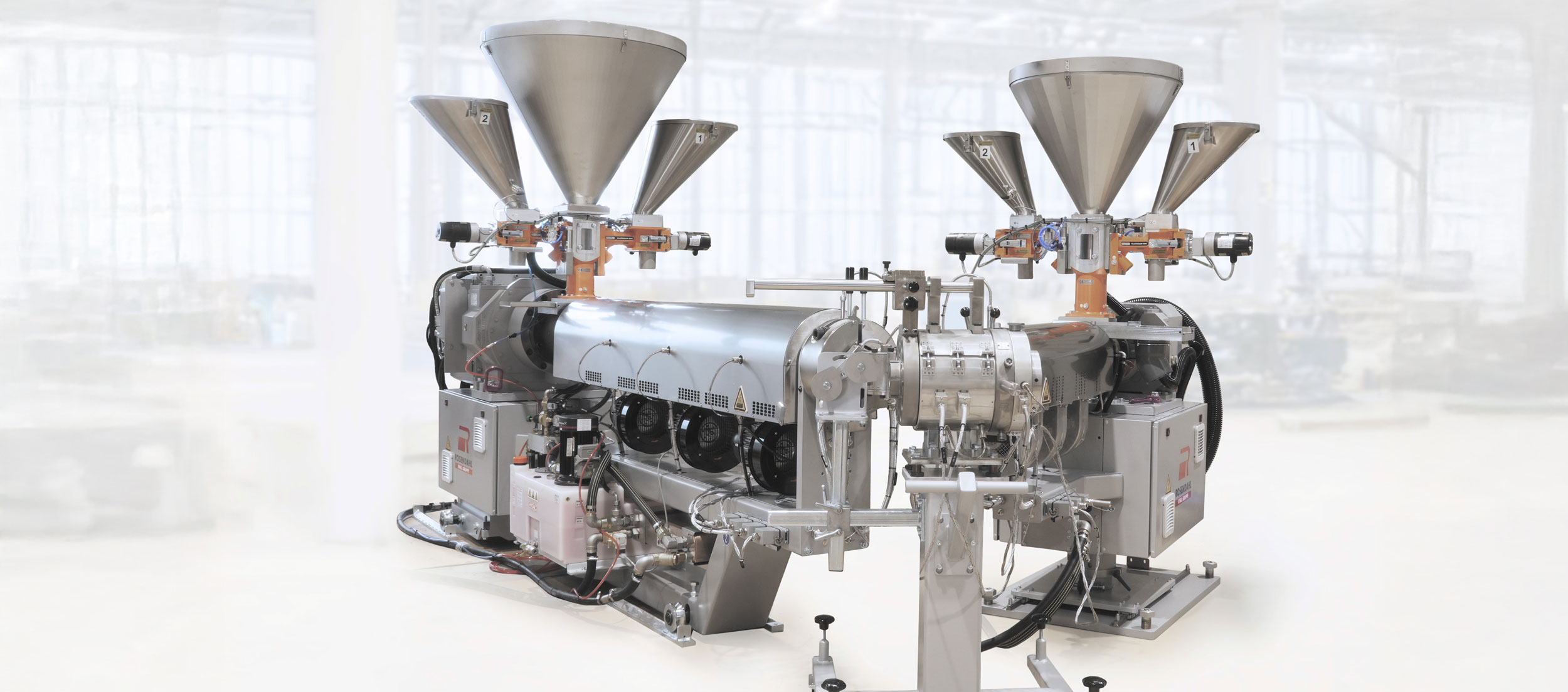 High-tech industrial machinery used in manufacturing processes at Rosendahl Nextrom for efficient cable and wire production.