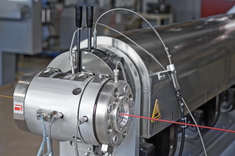 Rosendahl crosshead for single-layer applications